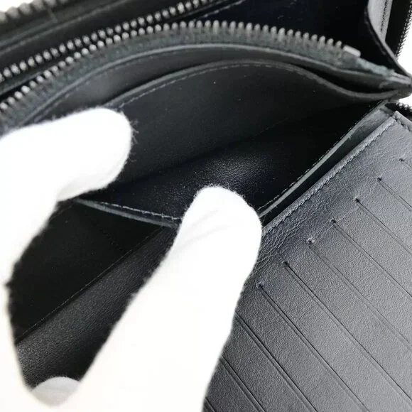 LOUIS VUITTON Vertical Long Zippy Wallet Monogram Shadow Black M62902 62FB267